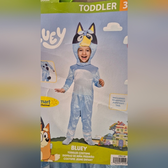 Disguise Bluey Toddler Costume 3T - 4T Dress Play Holiday Pretend Soft Disney - Picture 9 of 9